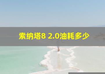 索纳塔8 2.0油耗多少